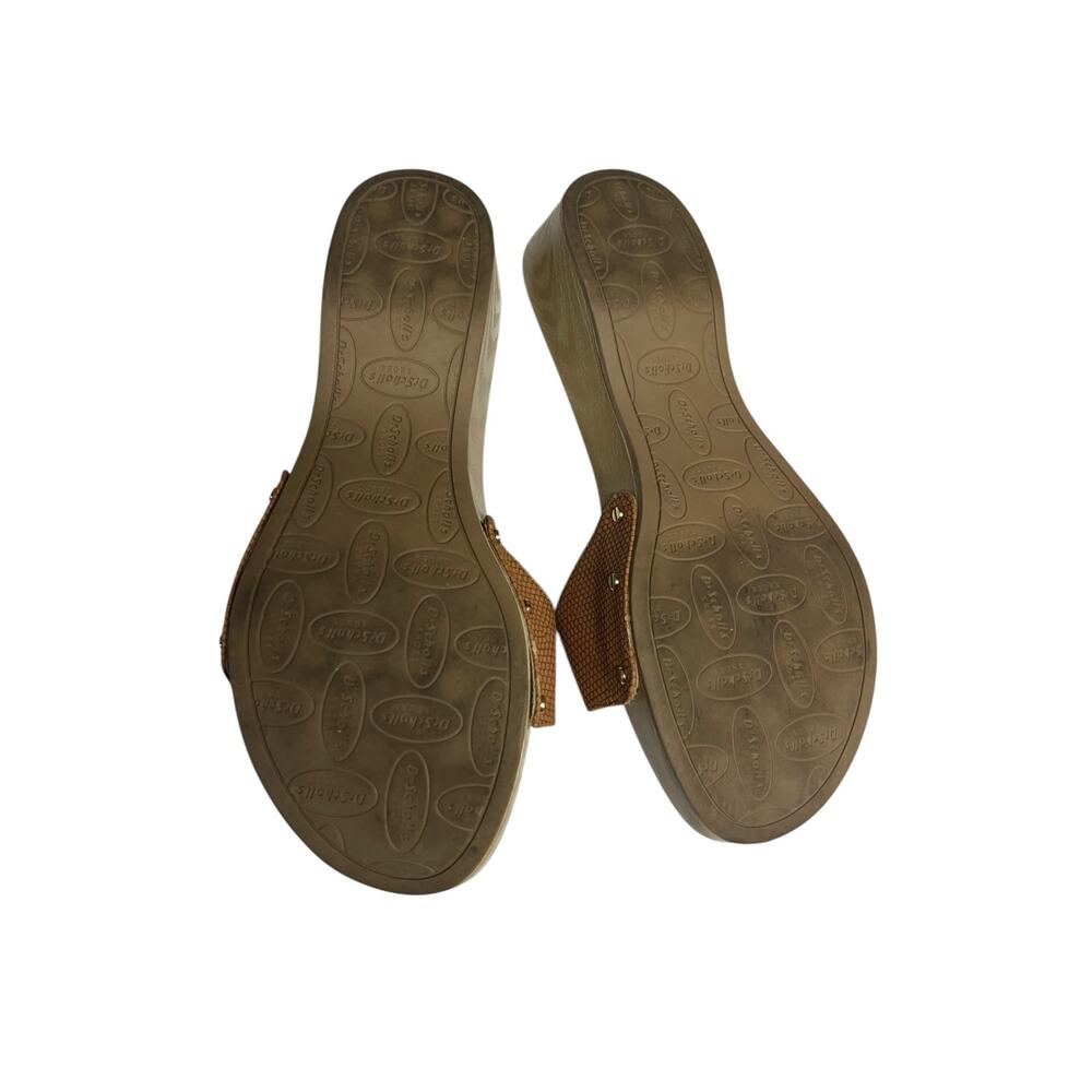 Dr. Scholl's Shoes Women's Classic Sandal Faux Wood Slide Sandal 9M - Picture 4 of 6